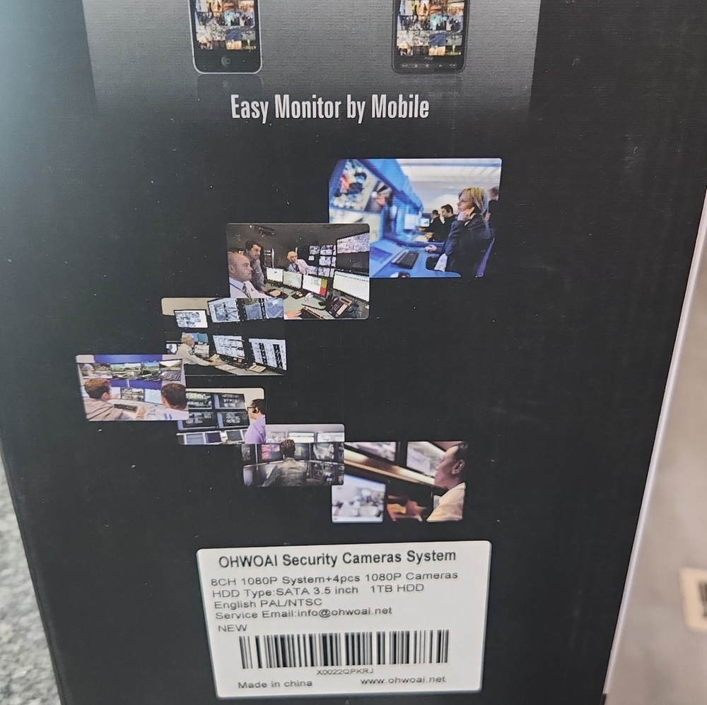 completely new security cameras.